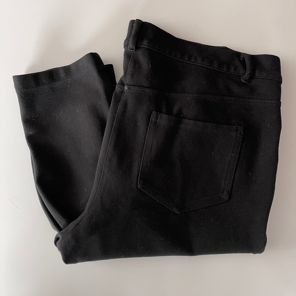 Betabrand Black Stretch Dress Yoga Pants Size Large - Picture 2 of 8
